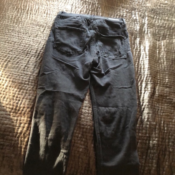 Express high rise black denim legging - Picture 3 of 5